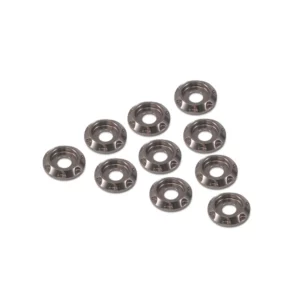 FlyFishRC M3 Aluminum Alloy Colorful Countersunk Washers - 20 Pack of Grey