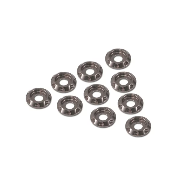 FlyFishRC M3 Aluminum Alloy Colorful Countersunk Washers - 20 Pack of Grey 1 - FlyFishRC