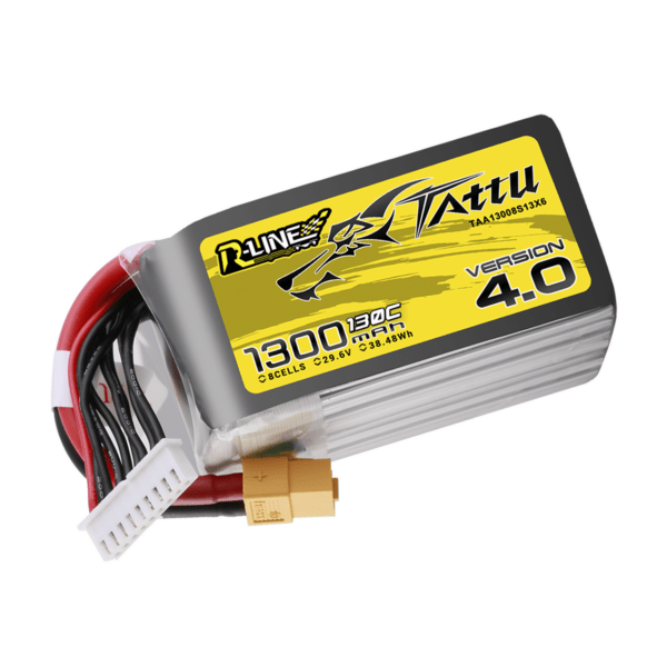 Tattu R-Line Version 4.0 1300mAh 8S1P 130C Lipo Battery - Image 2