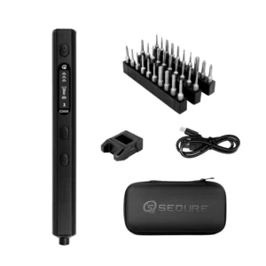 Sequre Smart Electric Screwdriver Kit- ES666 Kit w/ 30 screwdriver tips
