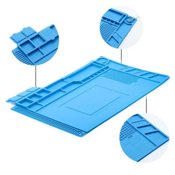 Sequre Magnetic Silicone Build Mat w/ screw holders (3 Size and Color Options) - Image 11