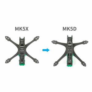 GEPRC FPV Freestyle Frame MARK5 Pro O3- Deadcat Green 3 - GEPRC
