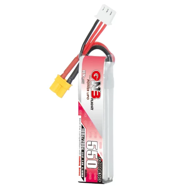 GNB GAONENG 2S 550mAh 7.6V 100C LiHV Battery Long Type - XT30 - Image 2