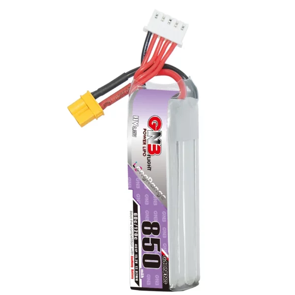GAONENG GNB LiHV 4S 15.2V 850mAh 60C LiPo Battery Long Range - XT30 - Image 2