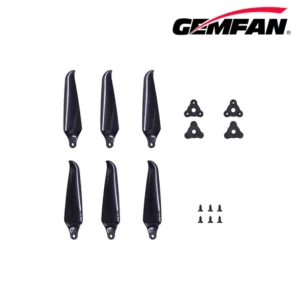 GemFan F8041 Folding 8-Inch Propeller 3 Blade (Black) 4 - Gemfan