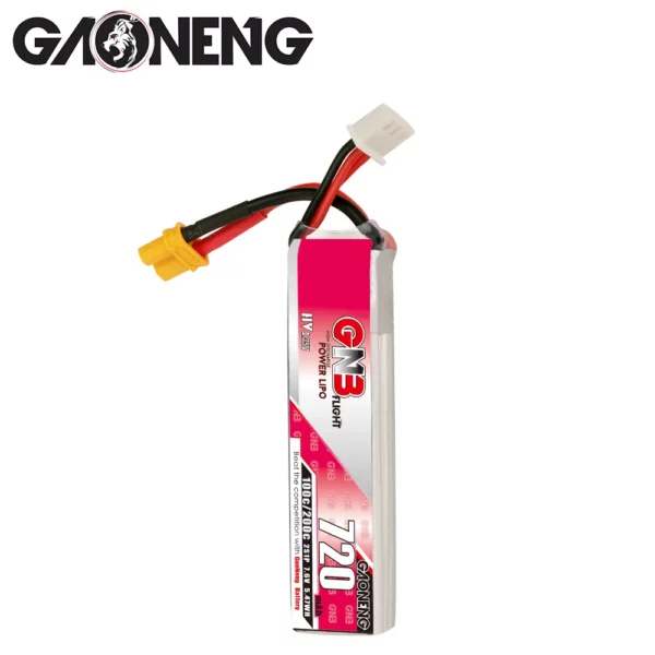 GNB GAONENG 2S 720mAh 7.6V 100C LiHV Battery - XT30 - Image 2