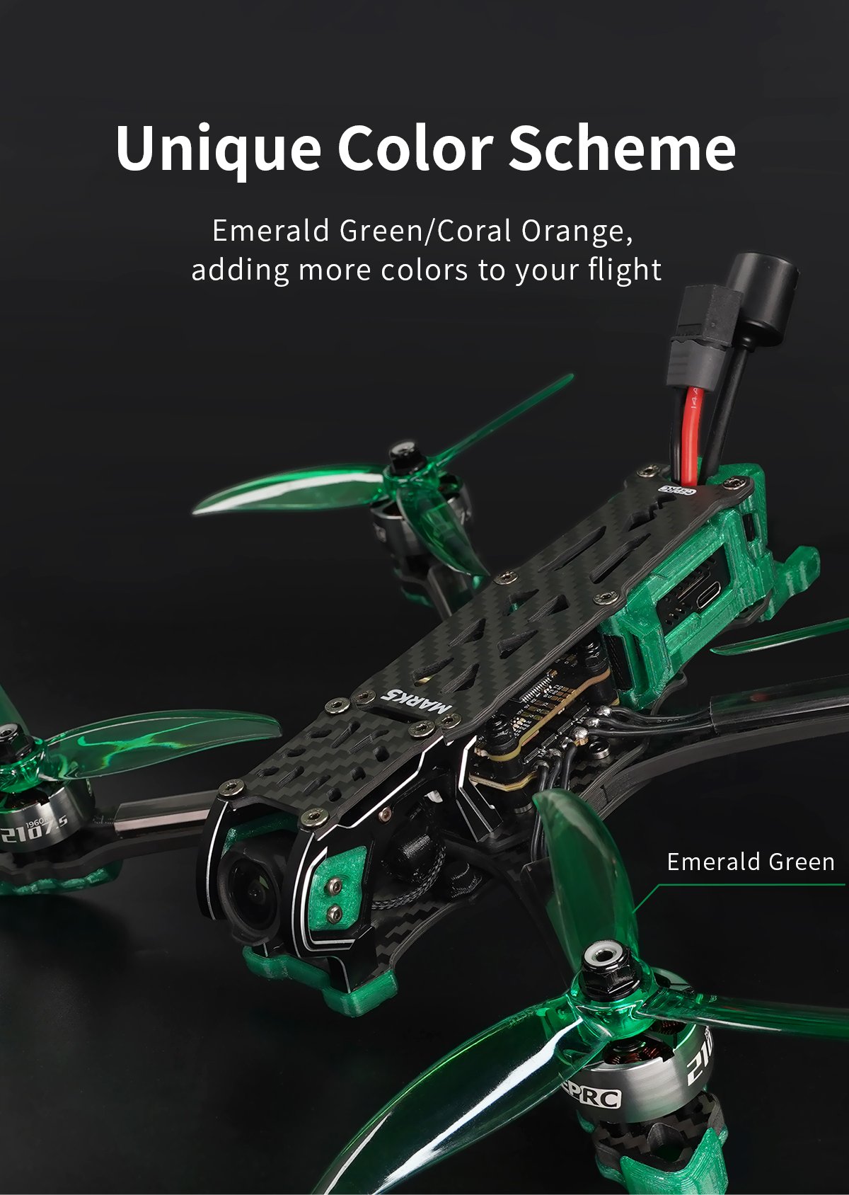 GEPRC MARK5 DJI O3 FPV Freestyle Drone | GREEN, 6S, ELRS 2.4Ghz 12 - GEPRC
