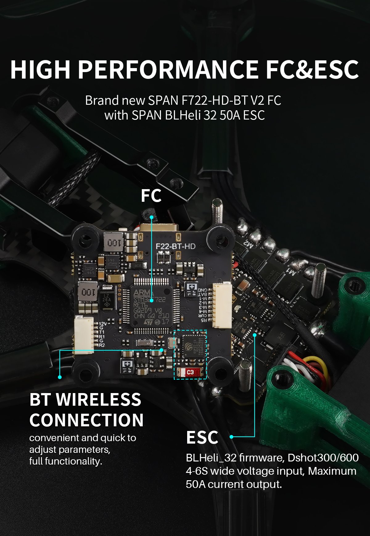 GEPRC MARK5 DJI O3 FPV Freestyle Drone | GREEN, 6S, ELRS 2.4Ghz 15 - GEPRC