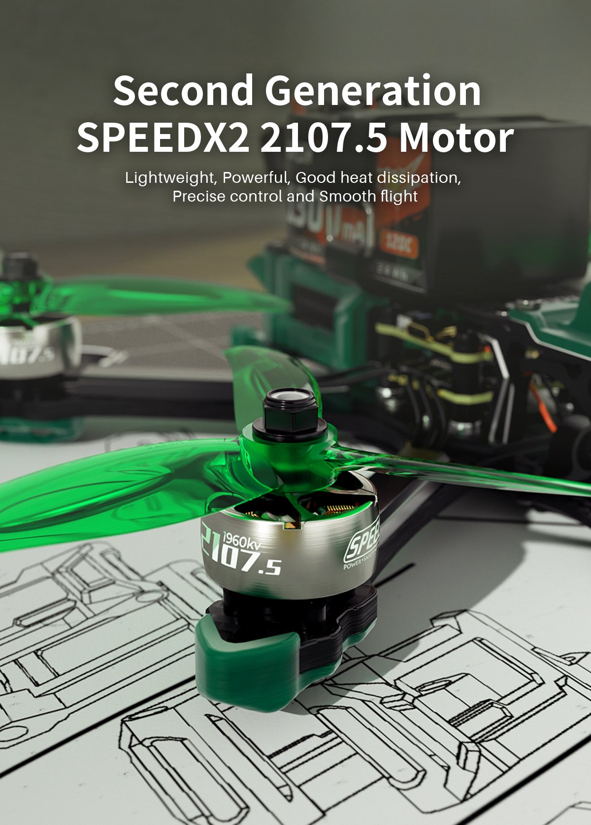 GEPRC MARK5 DJI O3 FPV Freestyle Drone | GREEN, 6S, ELRS 2.4Ghz 16 - GEPRC