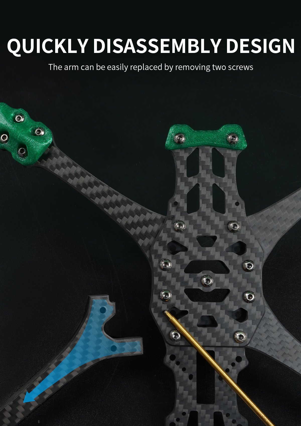 GEPRC MARK5 DJI O3 FPV Freestyle Drone | GREEN, 6S, ELRS 2.4Ghz 18 - GEPRC