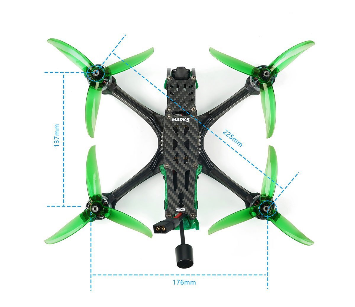 GEPRC MARK5 DJI O3 FPV Freestyle Drone | GREEN, 6S, ELRS 2.4Ghz 26 - GEPRC