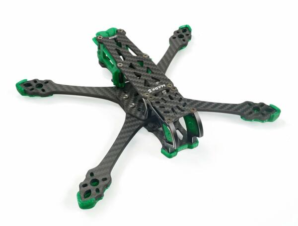 GEPRC FPV Freestyle Frame MARK5 Pro O3- Squashed X Green - Image 8