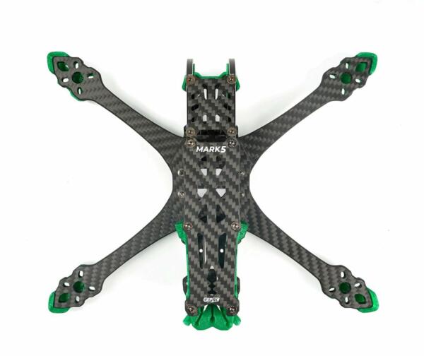 GEPRC FPV Freestyle Frame MARK5 Pro O3- Squashed X Green - Image 7