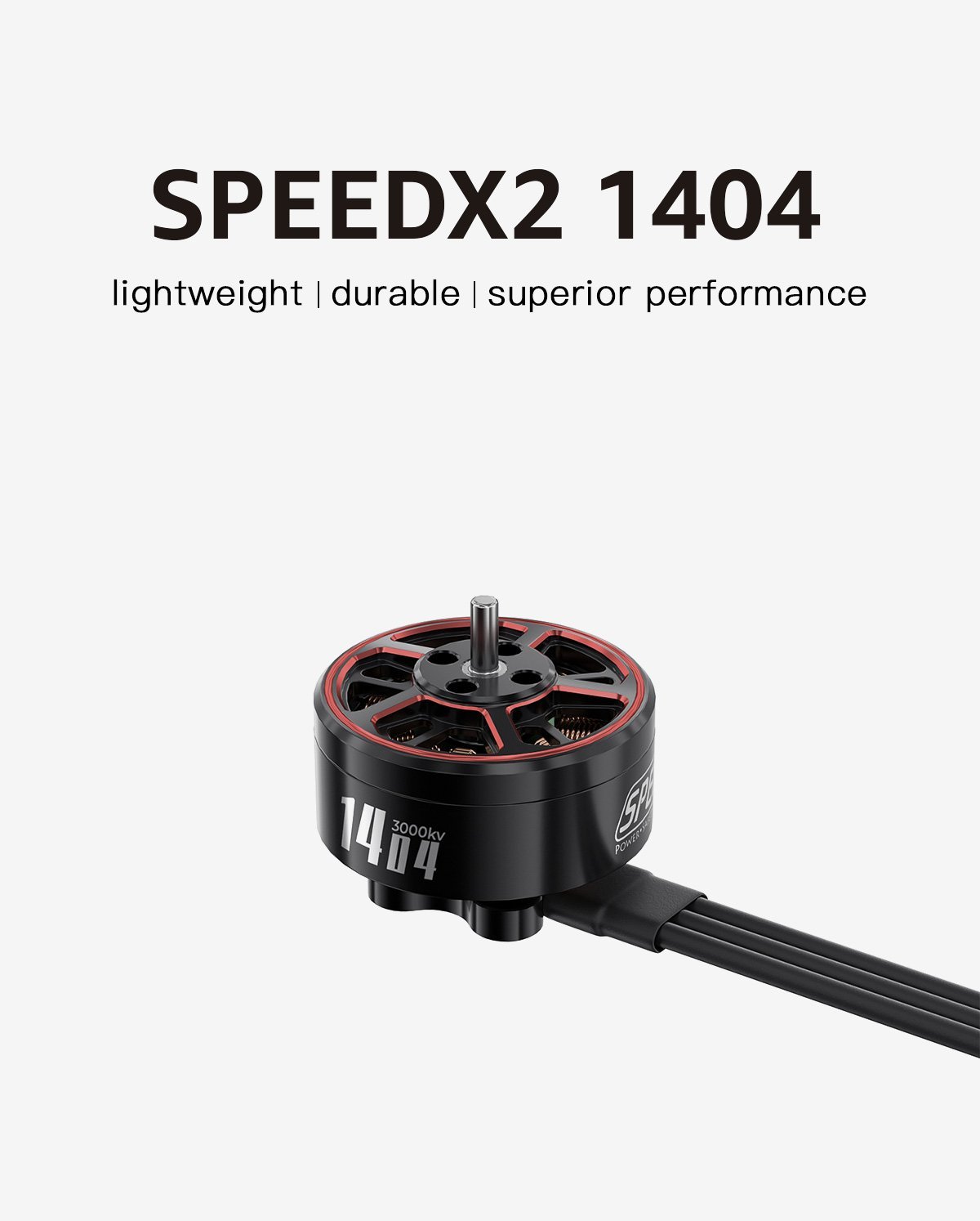 GEPRC SPEEDX2 1404 4600kv Motor (Red / Black) 8 - GEPRC