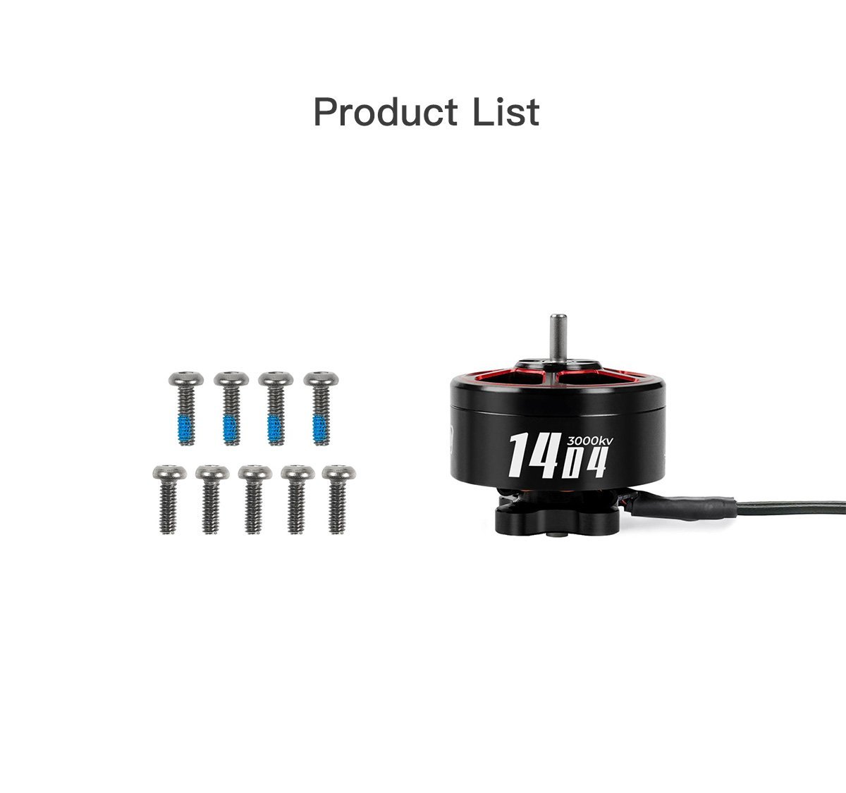 GEPRC SPEEDX2 1404 4600kv Motor (Red / Black) 17 - GEPRC