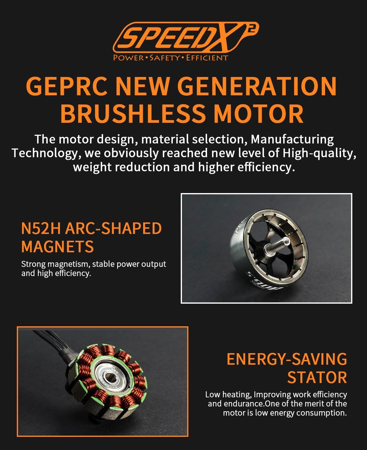 GEPRC SPEEDX2 2806.5 1350kv 7" Motor 14 - GEPRC