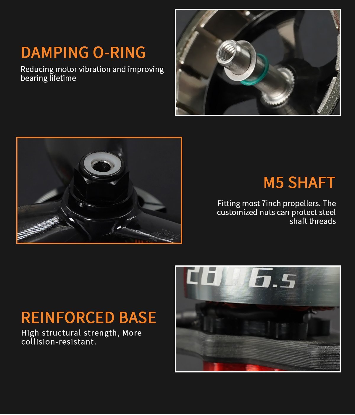 GEPRC SPEEDX2 2806.5 1350kv 7" Motor 15 - GEPRC