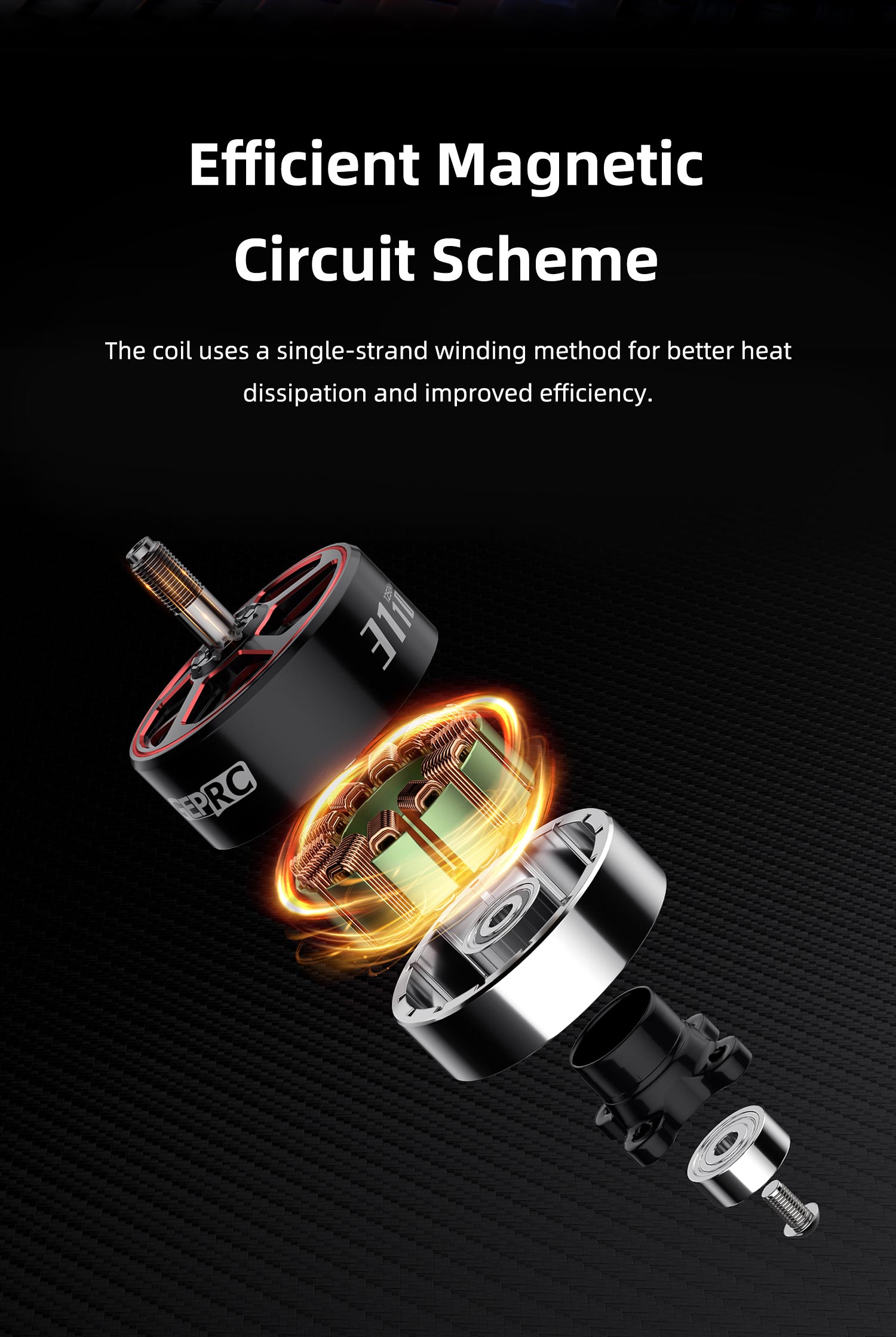 GEPRC SPEEDX2 3110 1250kv 8-10" FPV Motor 14 - GEPRC