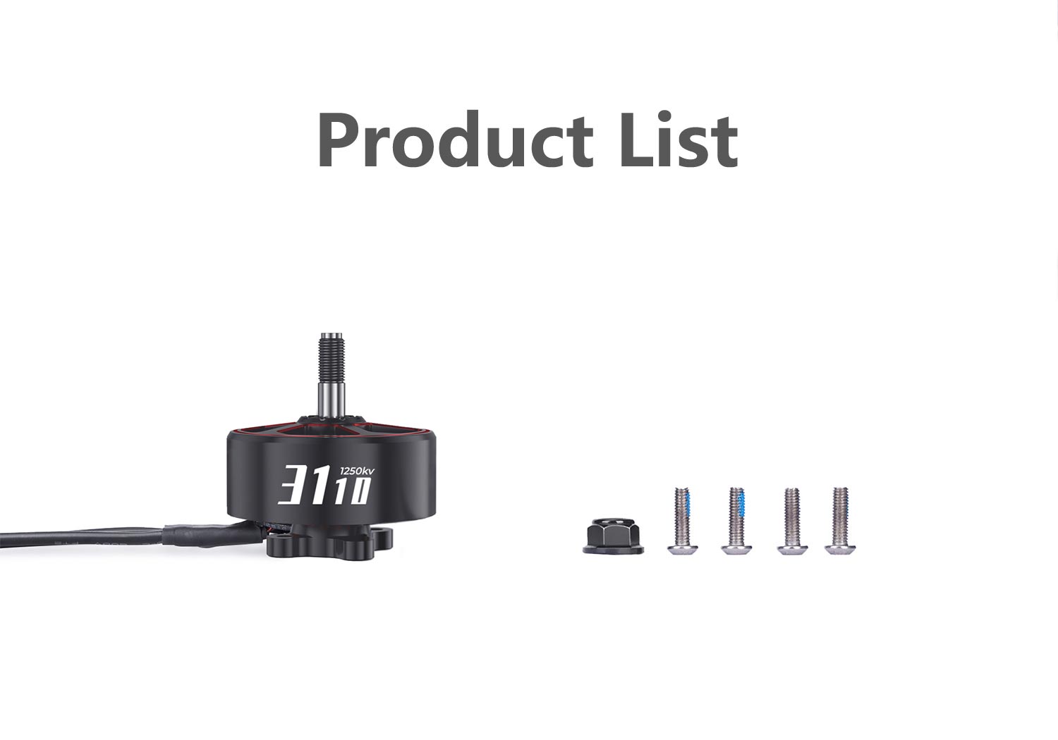 GEPRC SPEEDX2 3110 1250kv 8-10" FPV Motor 23 - GEPRC