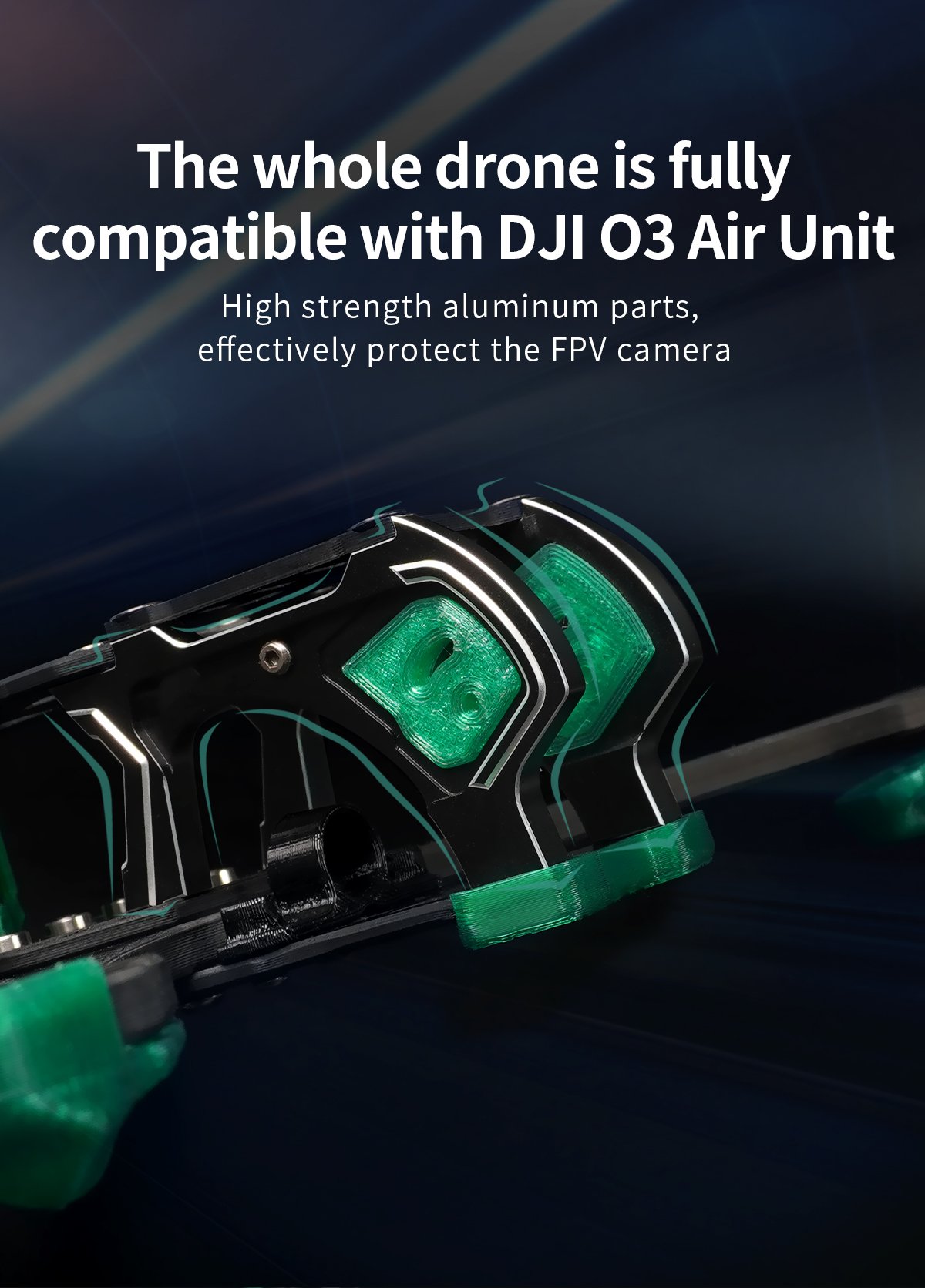 GEPRC FPV Freestyle Frame MARK5 Pro O3- Deadcat Green 7 - GEPRC