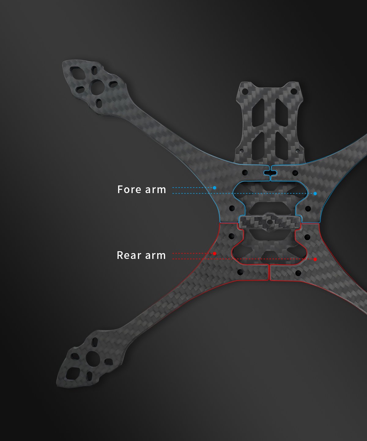 GEPRC FPV Freestyle Frame MARK5 Pro O3- Deadcat Green 10 - GEPRC