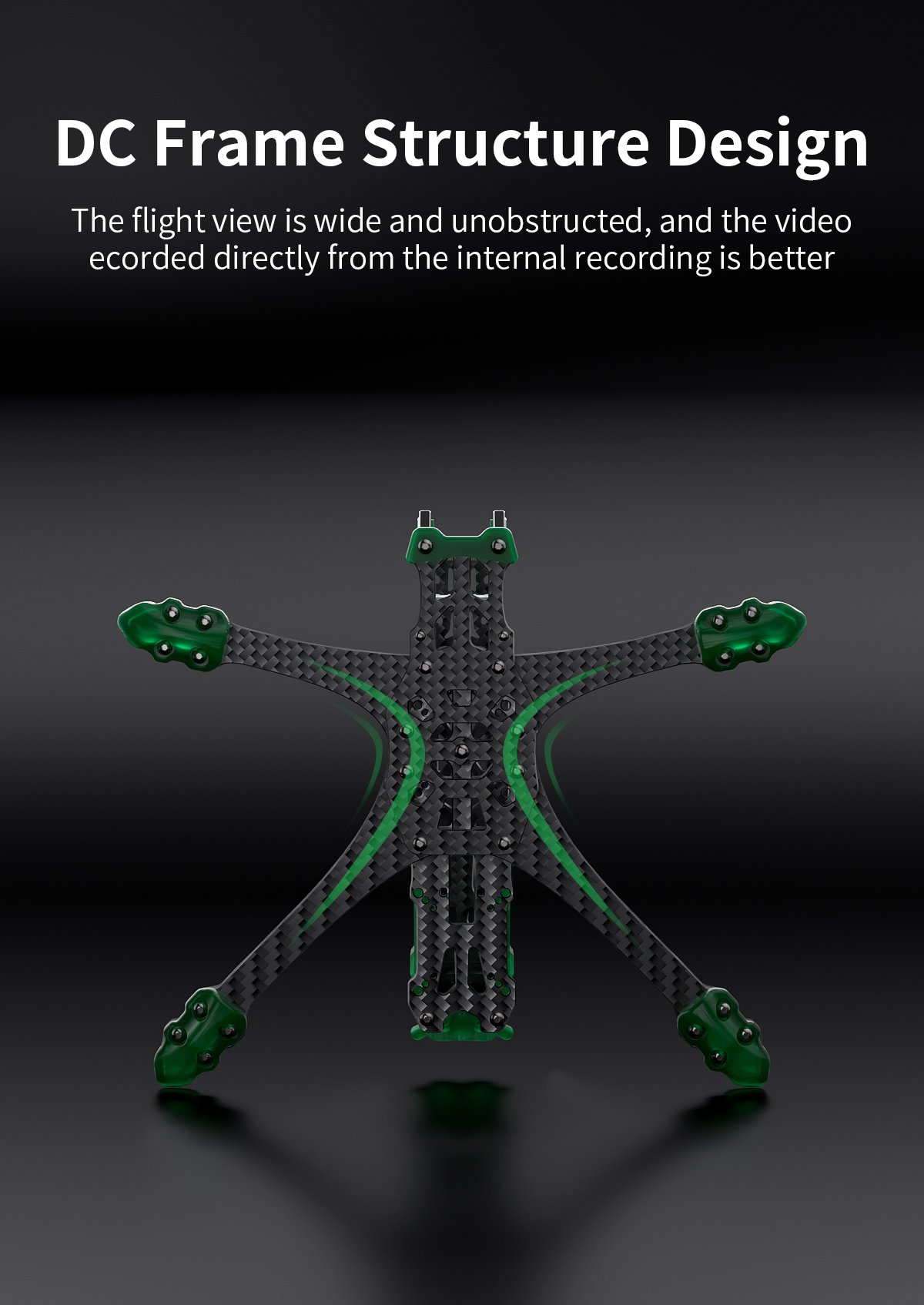 GEPRC FPV Freestyle Frame MARK5 Pro O3- Deadcat Green 12 - GEPRC