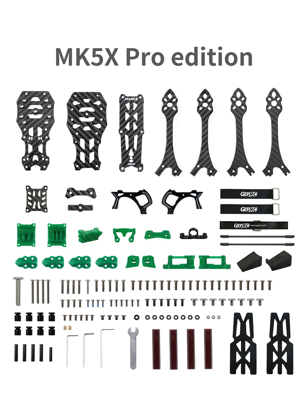 GEPRC FPV Freestyle Frame MARK5 Pro O3- Deadcat Green 22 - GEPRC
