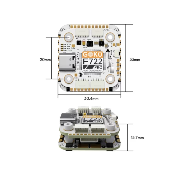 GOKU F722 Pro Mini V2 45A 32Bit 128K 20X20 Stack / FC / ESC - Image 5