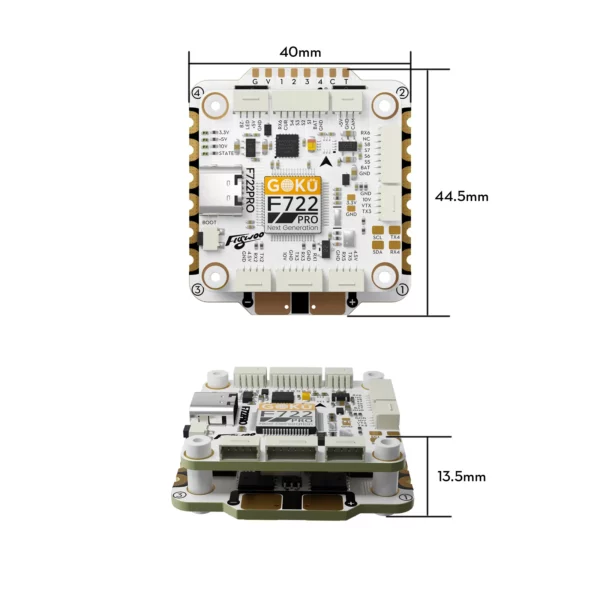 GOKU F722 Pro V2 55A 32Bit AM32 128K 30X30 Stack / FC / ESC - Image 3