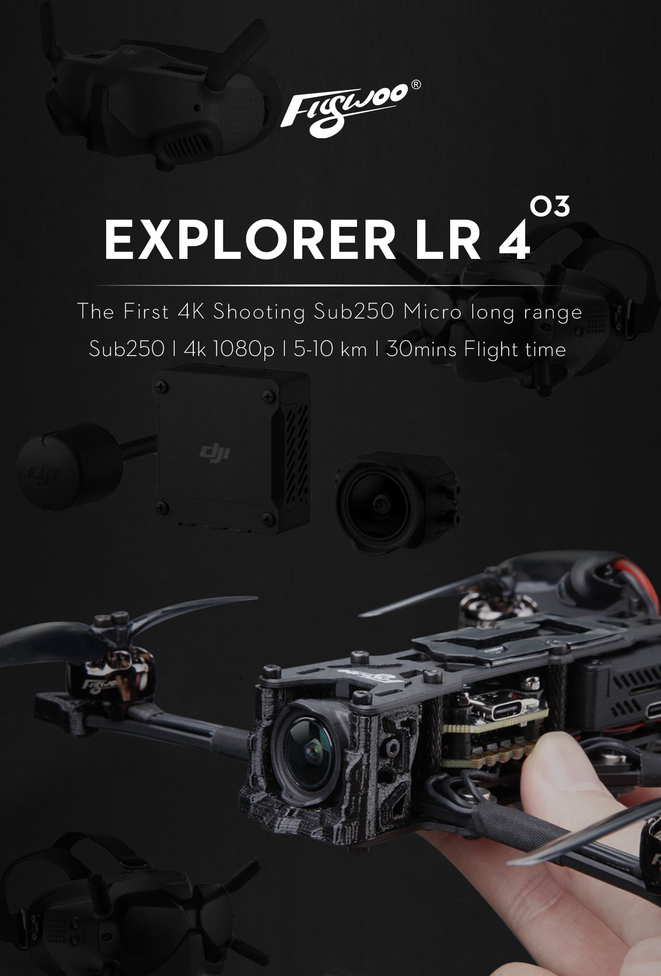 FLYWOO Explorer LR 4 O3 DJI O3 BNF 13 FLYWOO Explorer LR 4 O3 DJI O3 BNF 7 - Flywoo