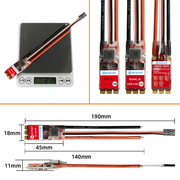 Sequre 70A Single-ESC AM32 2-6s - Image 2
