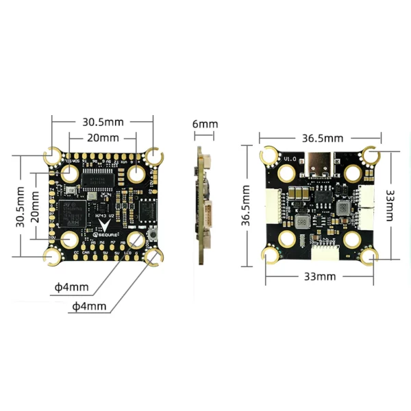 Sequre H743 v2 Flight Controller 4-8s - Image 6