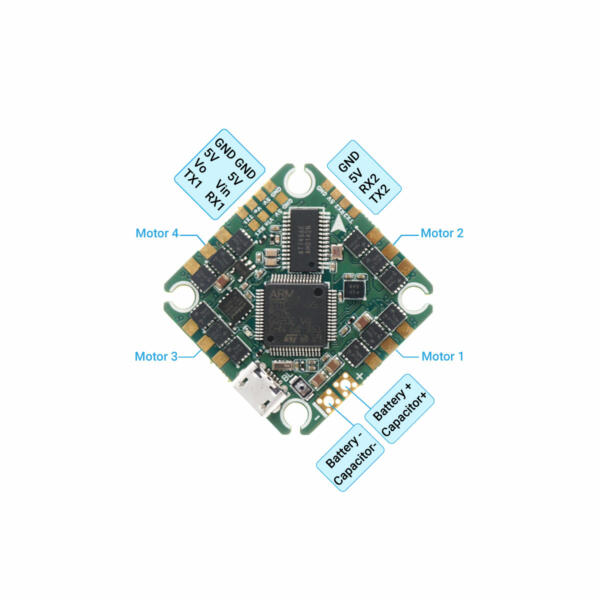 TuneRC v2 Poly F405 2S-4S-20a AIO - 25.5x25.5 - Image 4