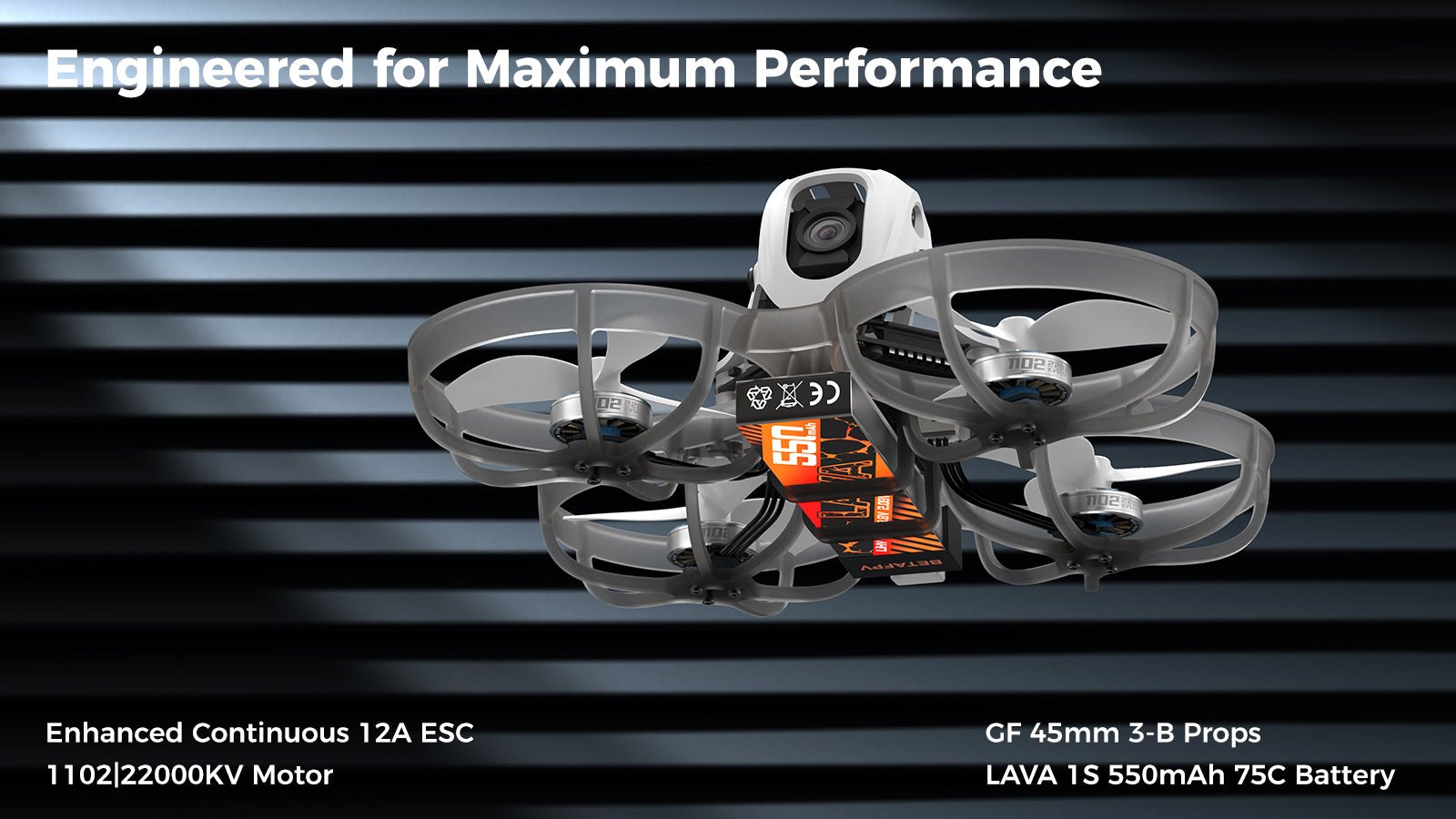 BetaFPV Meteor75 Pro DJI O4 Whoop ELRS 10 - BetaFPV