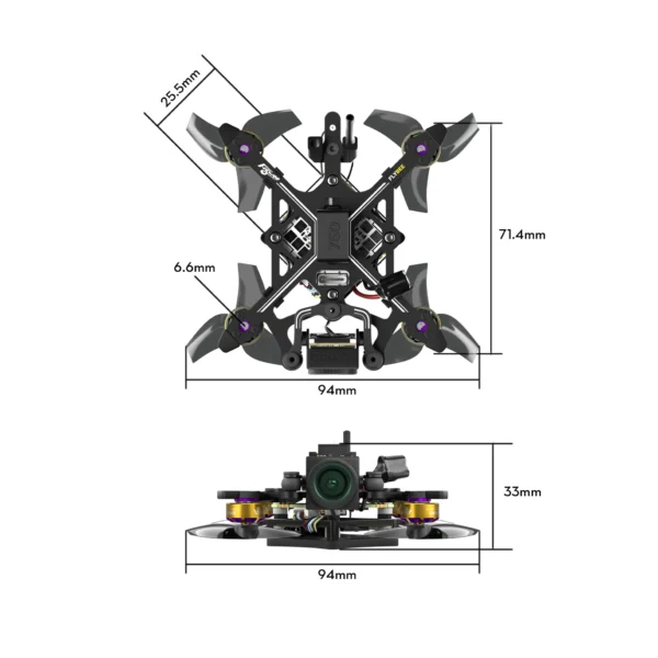 Flywoo Flybee16 2s DJI O4 BNF ELRS Lightweight Drone - Image 3