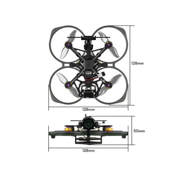 Flywoo Flylens85 2s DJI O4 BNF ELRS Drone - Image 3