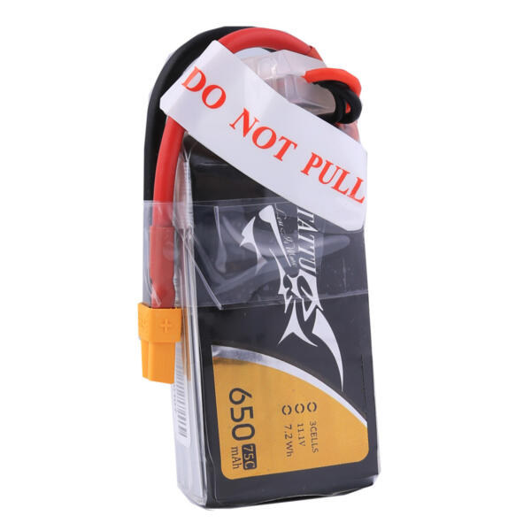 Tattu 650mAh 3S 75C 11.1V Lipo Battery Pack - XT30 - Image 2