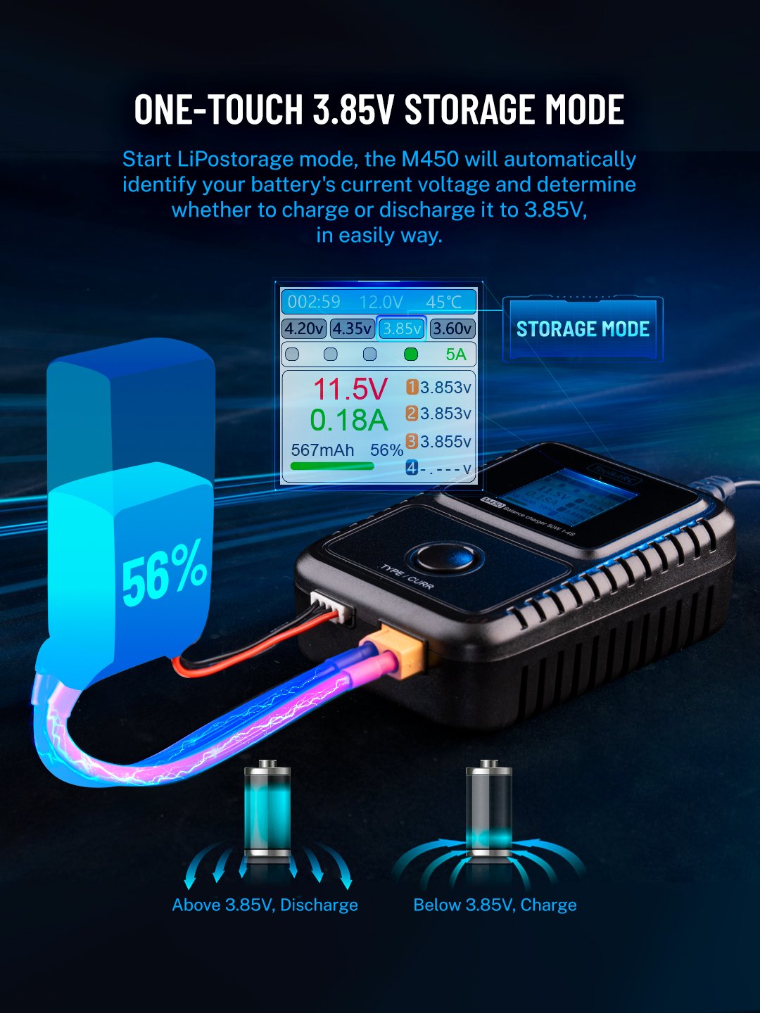 ToolkitRC M450 Lipo Battery Charger 8 - ToolkitRC