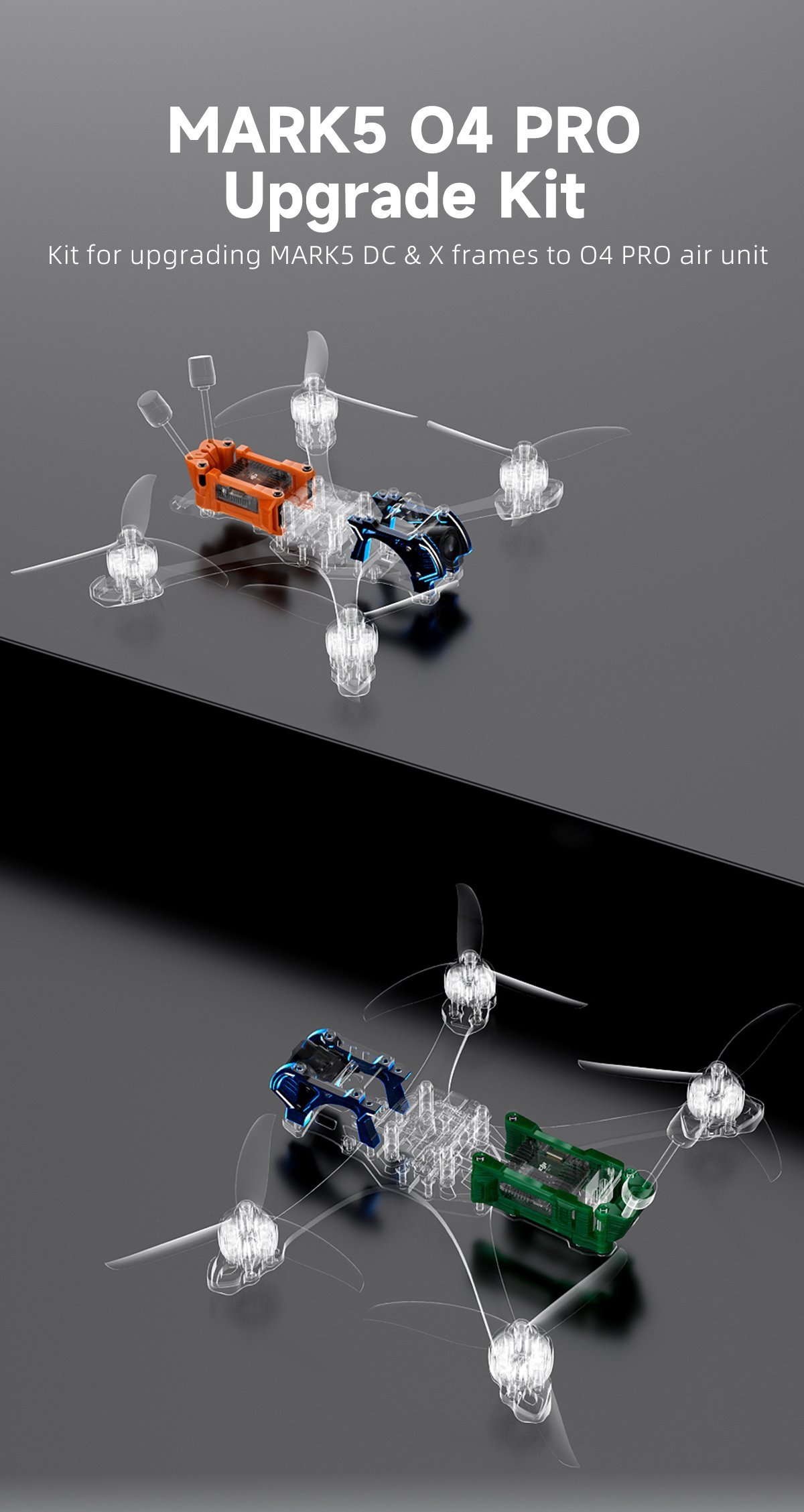 GEPRC MARK5 DC Frame O4 Pro Upgrade Kits 2 - GEPRC