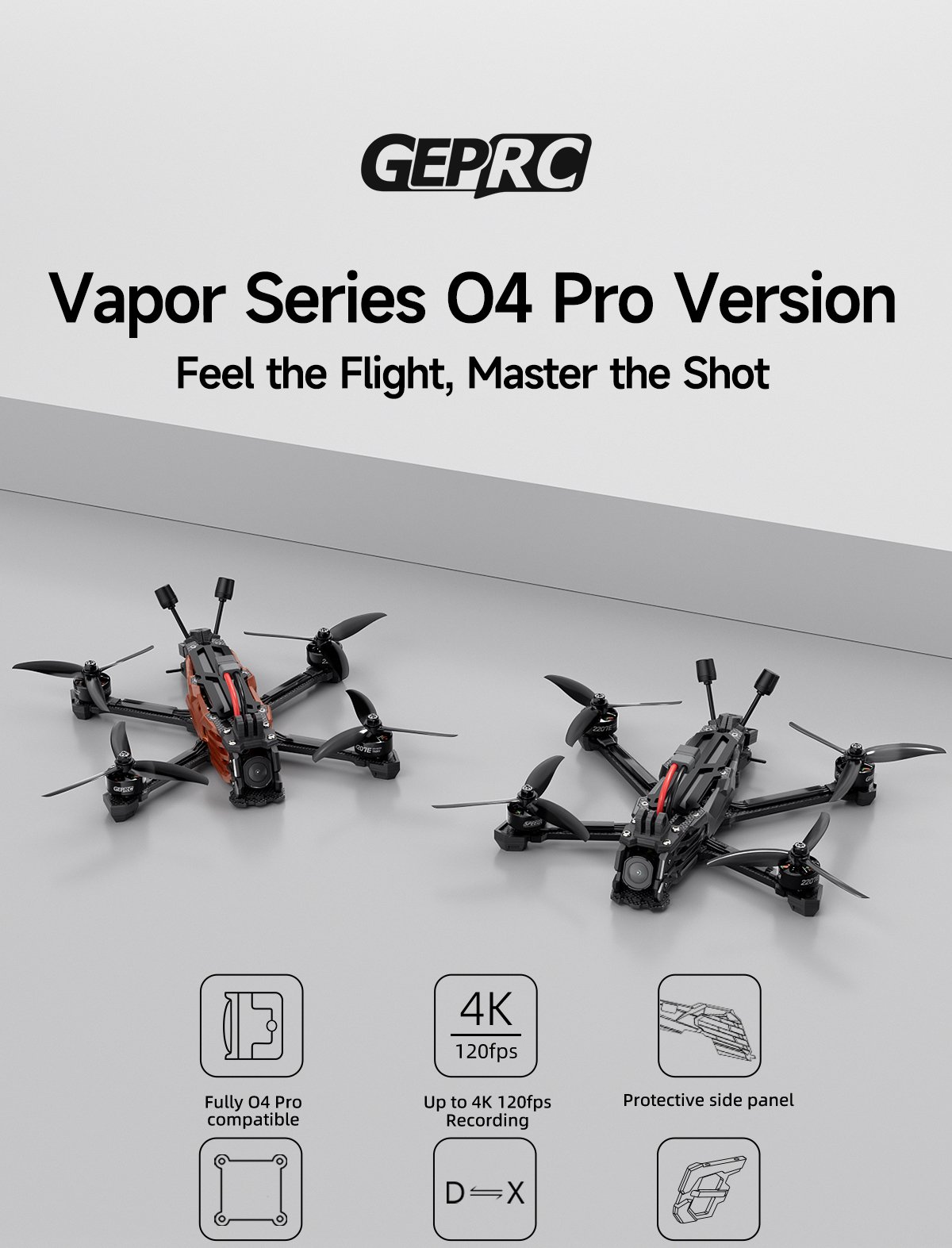 GEPRC Vapor-X5 HD DJI O4 Pro FPV Drone - PNP 7 - GEPRC