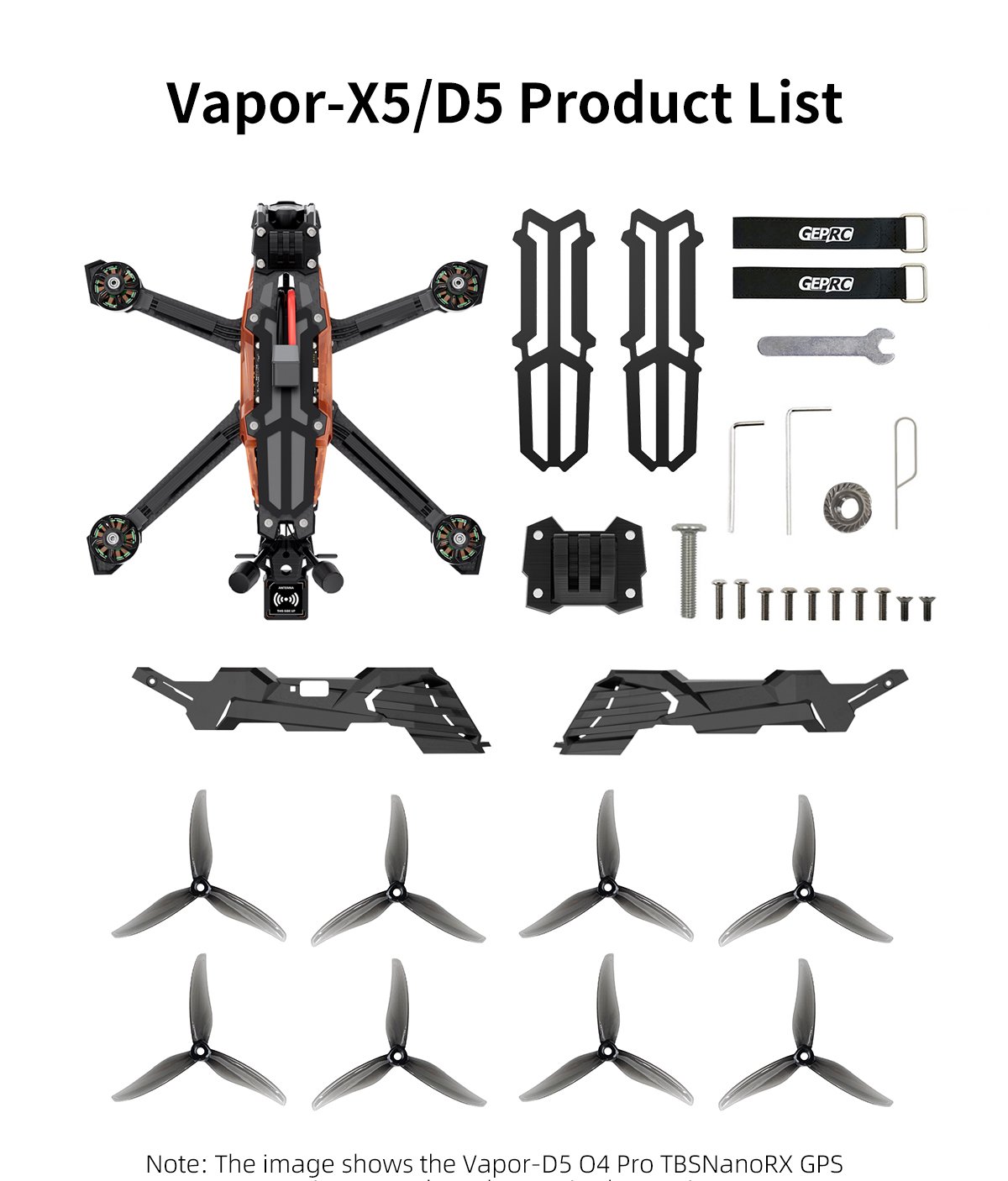 GEPRC Vapor-X5 HD DJI O4 Pro FPV Drone - PNP 17 - GEPRC