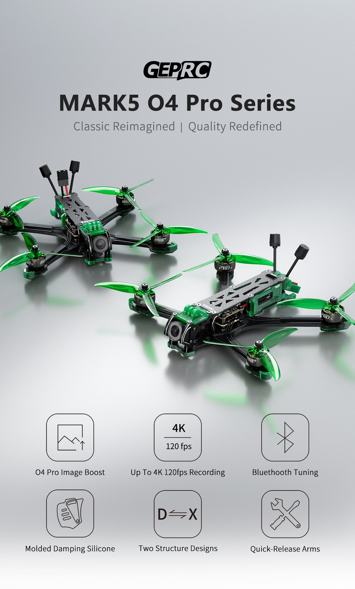 GEPRC MARK5 DJI O4 Pro Wide X FPV Drone - PNP 7 - GEPRC
