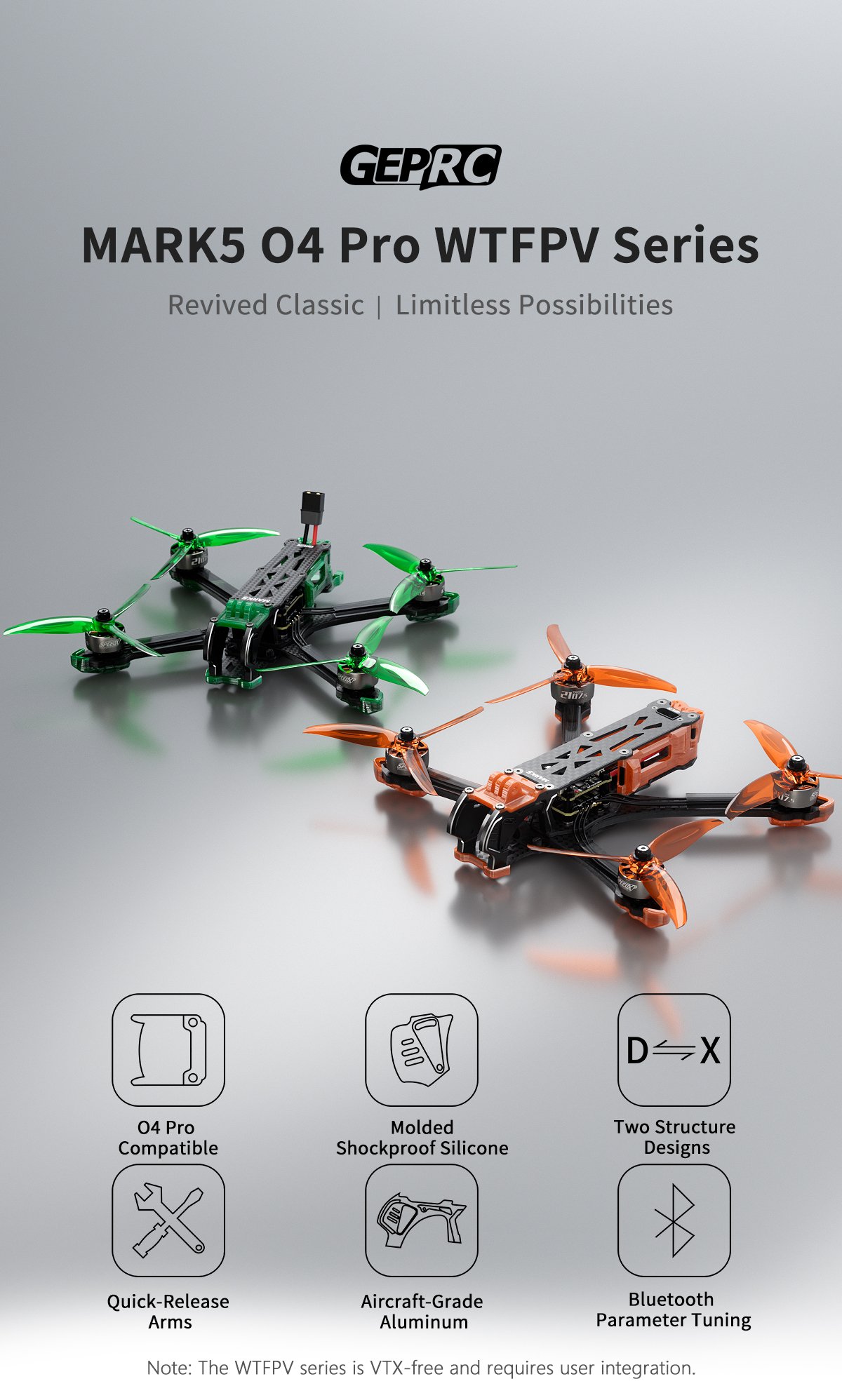 GEPRC MARK5 O4 Pro DC WTFPV Drone - PNP 6 - GEPRC