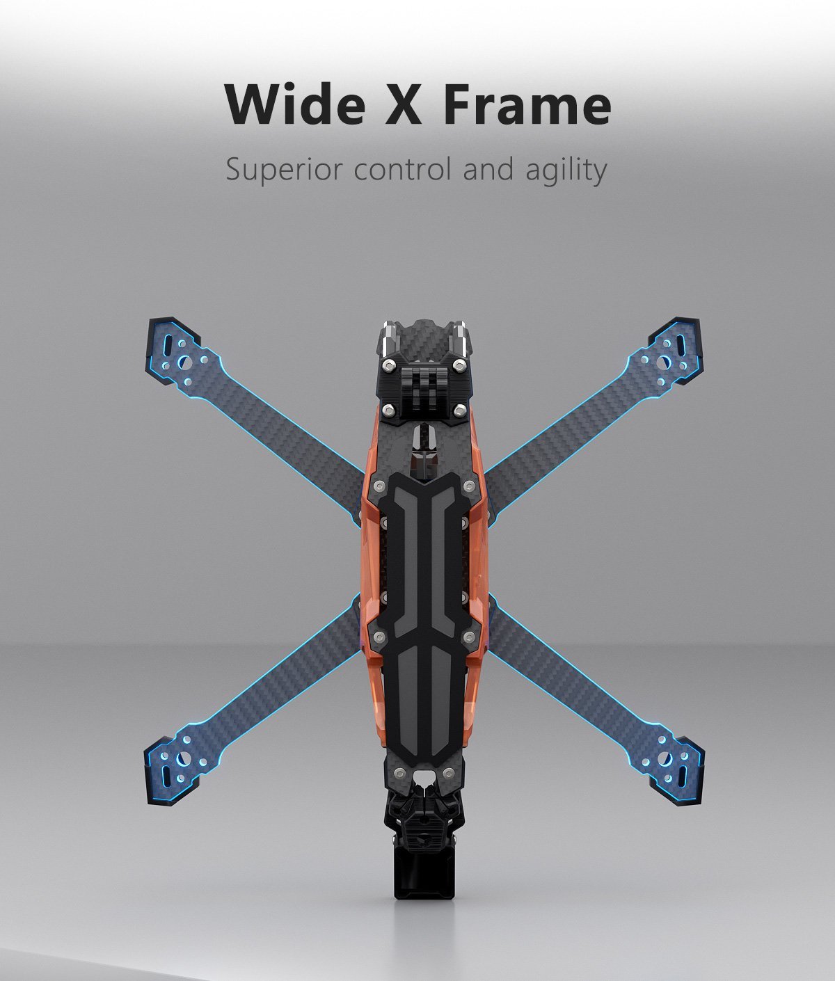 GEPRC Vapor X5/X6 O4 Pro Black Frame Kit 7 - GEPRC