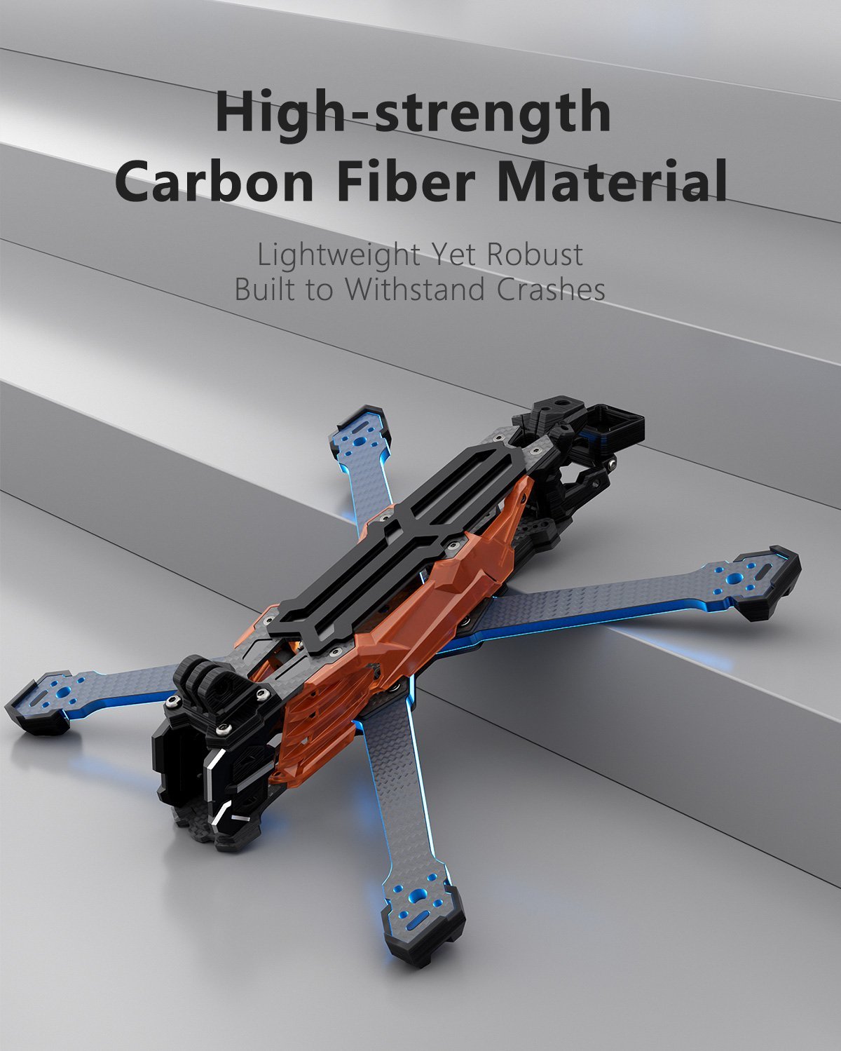 GEPRC Vapor X5/X6 O4 Pro Black Frame Kit 8 - GEPRC
