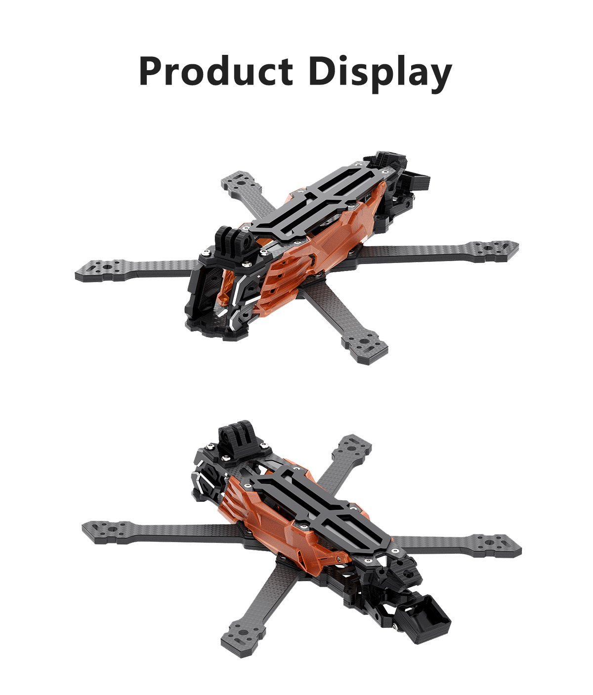 GEPRC Vapor X5/X6 O4 Pro Black Frame Kit 13 - GEPRC