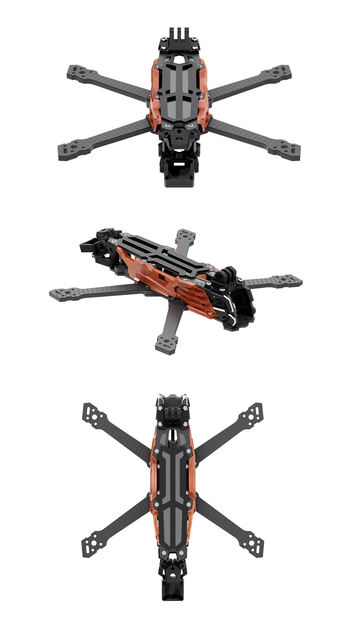 GEPRC Vapor X5/X6 O4 Pro Black Frame Kit 14 - GEPRC