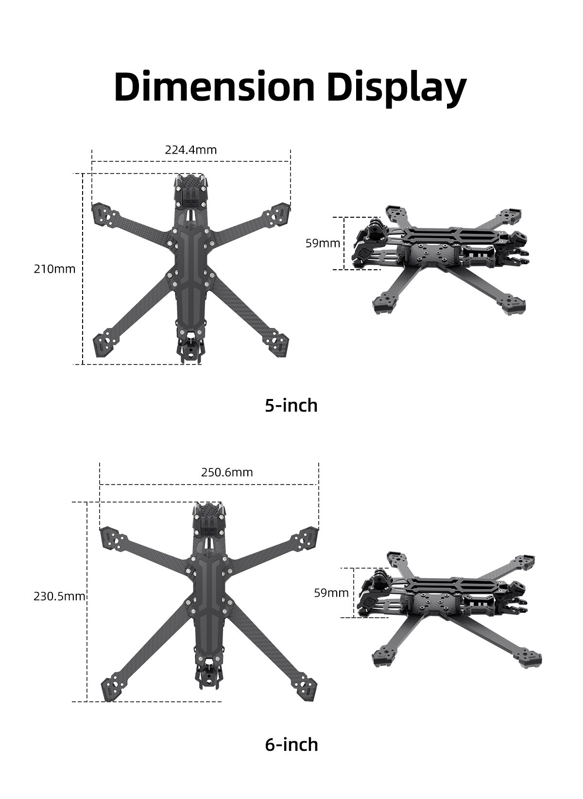 GEPRC Vapor D5 Frame Black 9 - GEPRC