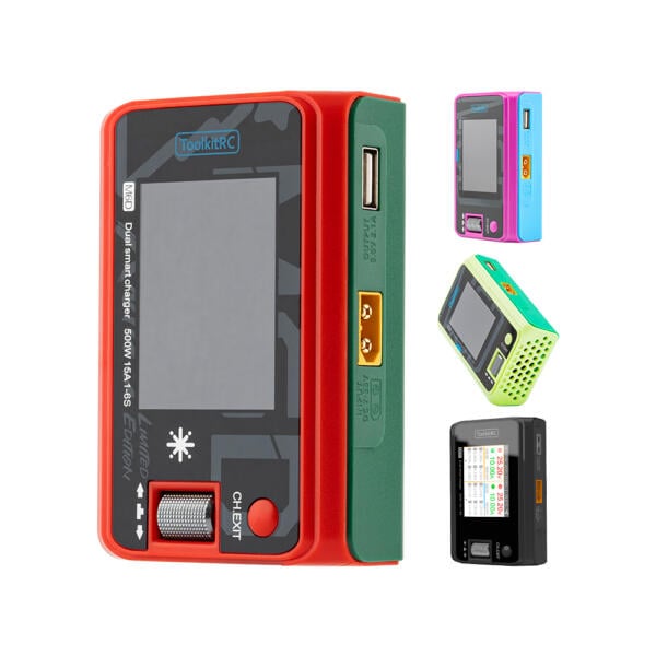 ToolkitRC - M6D Compact Dual Channel 250w 15A x 2 DC Charger (Pick Your Color)