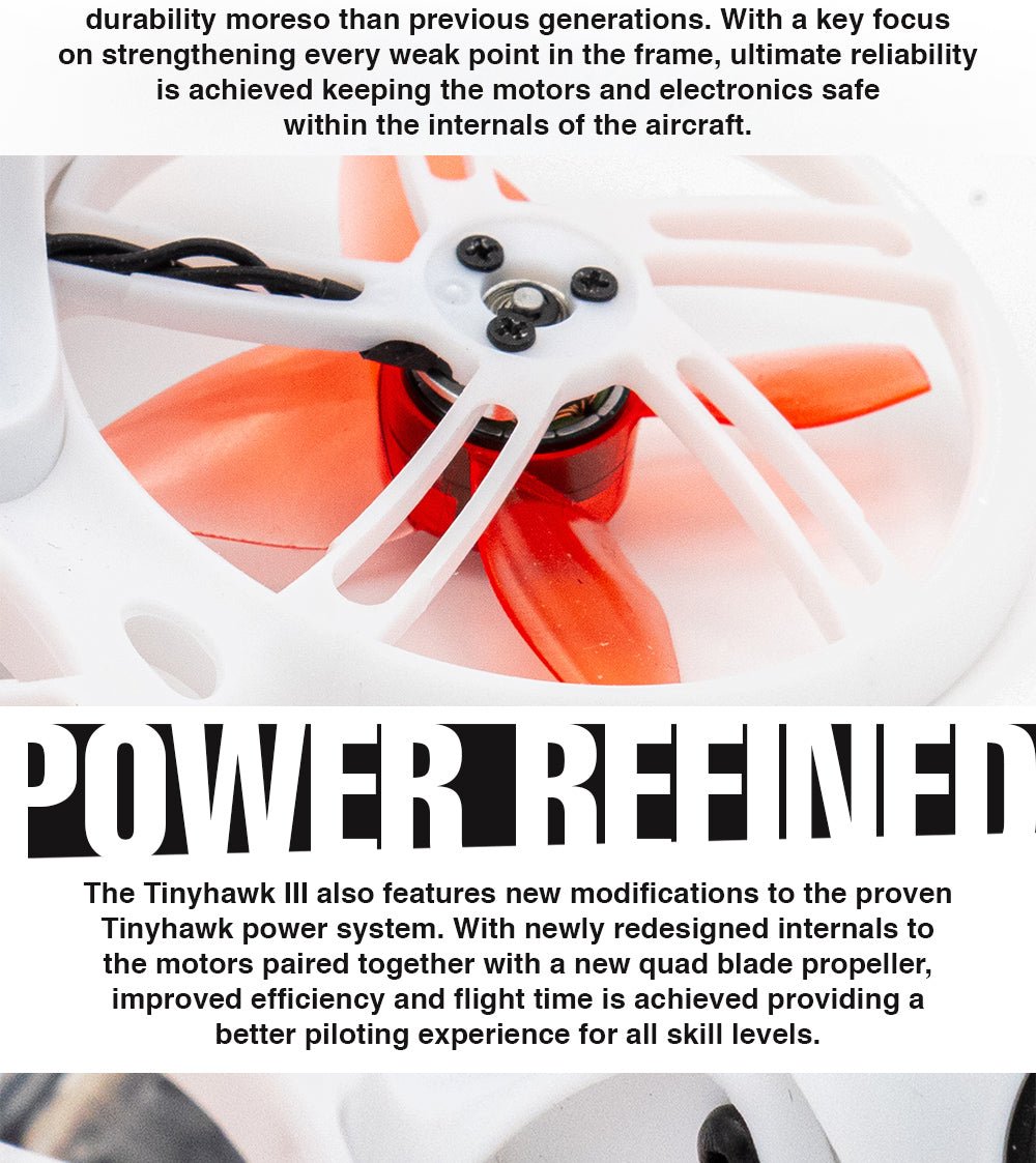 EMAX Tinyhawk III FPV Racing Drone - Ready To Fly (RTF) w/ Controller and Goggles 10 - Emax